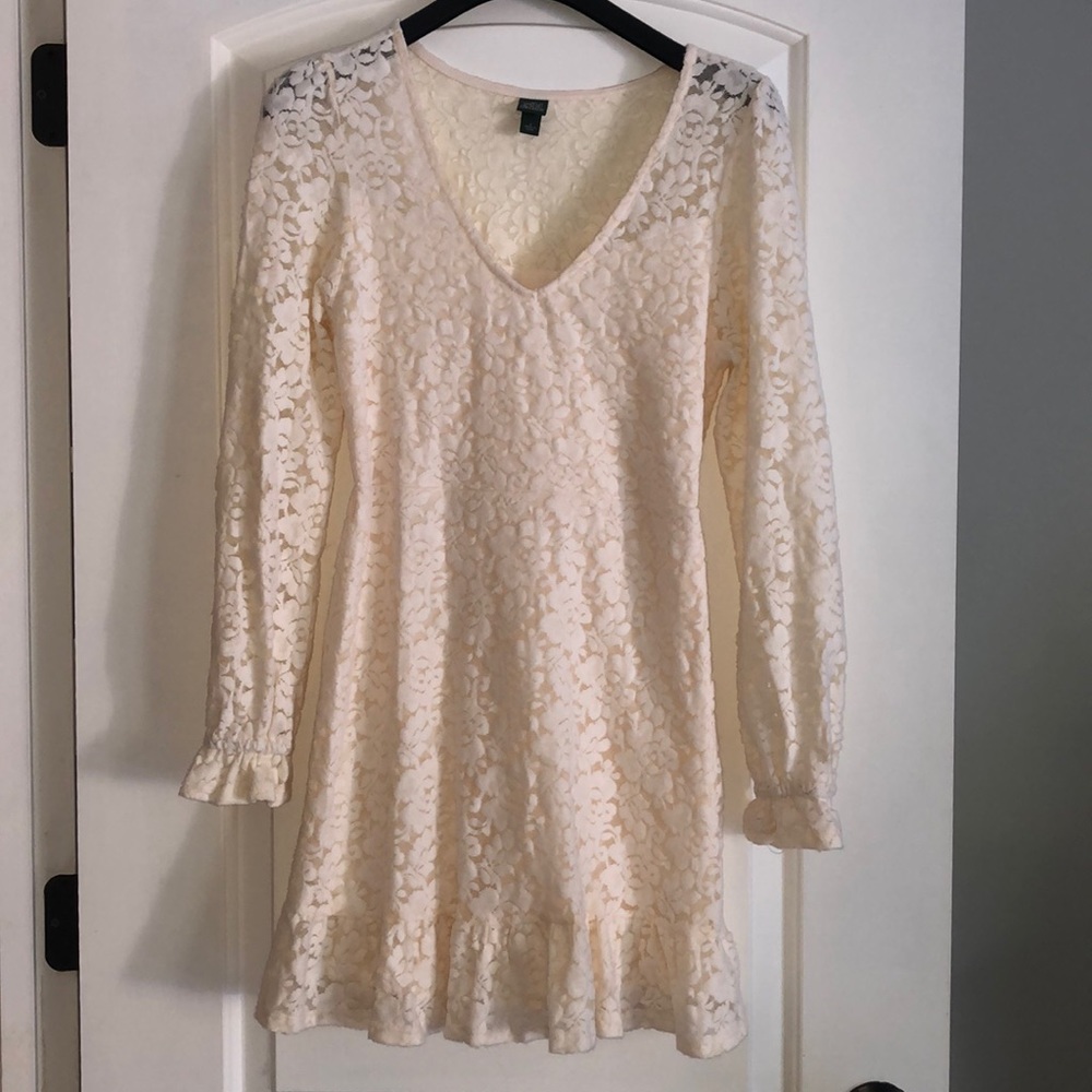 Cream lace dress!